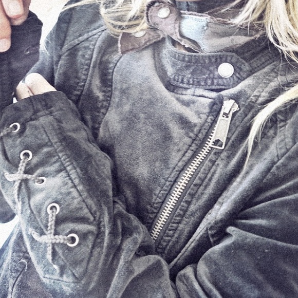 Free People Jackets & Blazers - Free People jacket with lace-up detail S